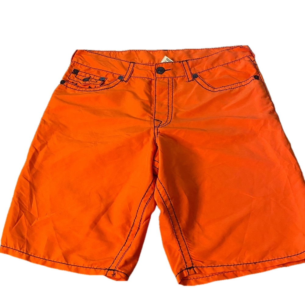 True Religion Orange Men's Shorts